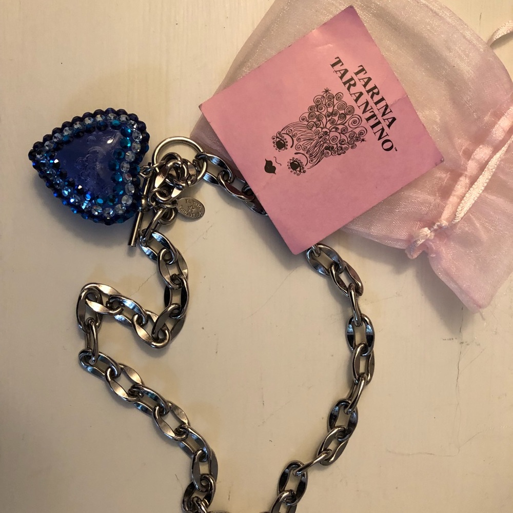 Tarina Tarantino “bubble” Heart Swarovski necklace
